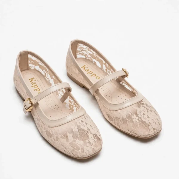 beige_lace_mary_jane_flats_1 (1) بلارينا دانتيل