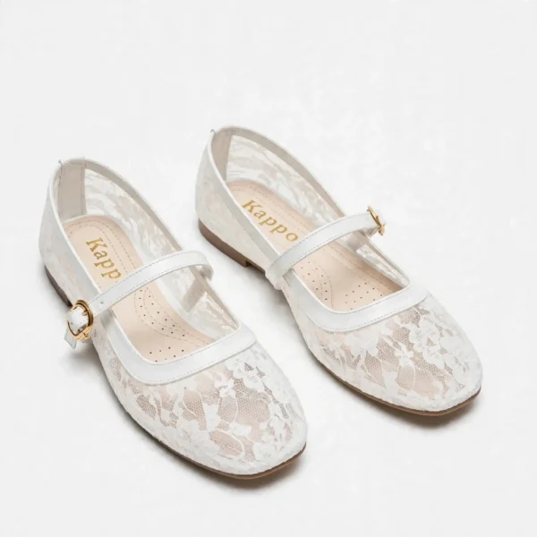 white_lace_mary_jane_flats (1) بلارينا دانتيل